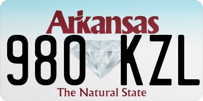 AR license plate 980KZL