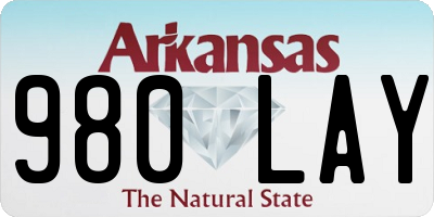AR license plate 980LAY