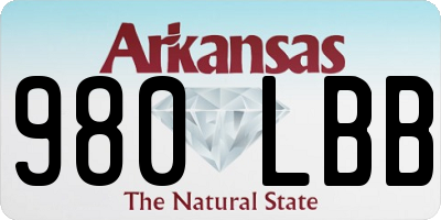 AR license plate 980LBB