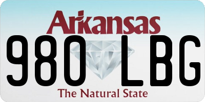 AR license plate 980LBG