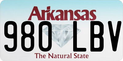 AR license plate 980LBV