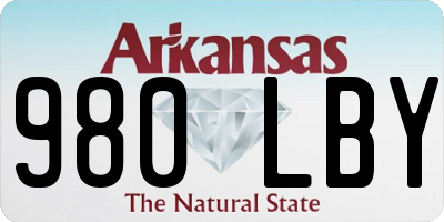 AR license plate 980LBY