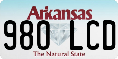 AR license plate 980LCD
