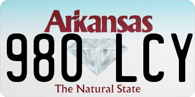 AR license plate 980LCY