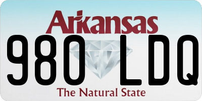 AR license plate 980LDQ