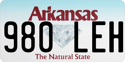 AR license plate 980LEH