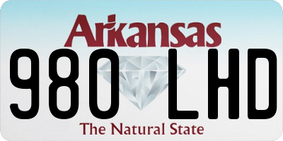 AR license plate 980LHD