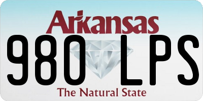 AR license plate 980LPS