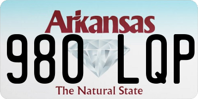 AR license plate 980LQP