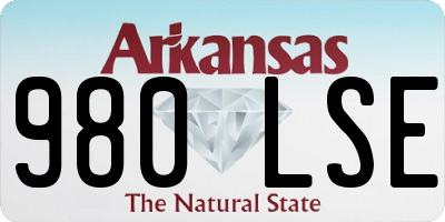 AR license plate 980LSE
