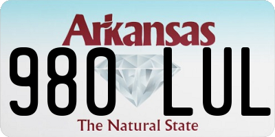 AR license plate 980LUL