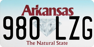AR license plate 980LZG