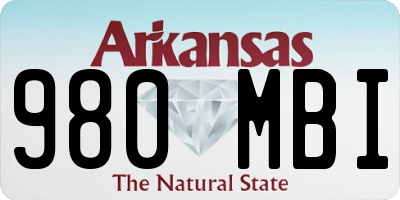 AR license plate 980MBI