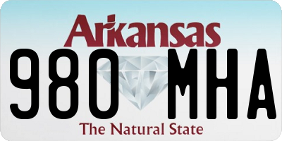 AR license plate 980MHA