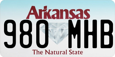 AR license plate 980MHB