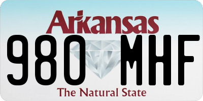 AR license plate 980MHF
