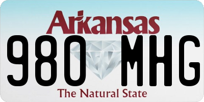 AR license plate 980MHG