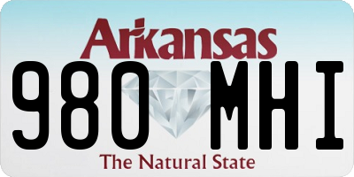 AR license plate 980MHI