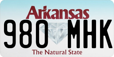 AR license plate 980MHK