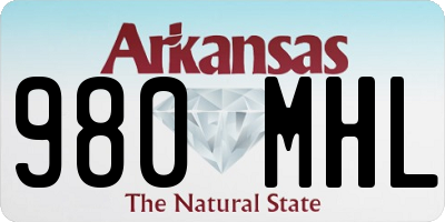 AR license plate 980MHL