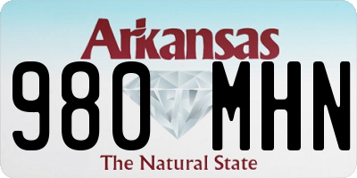 AR license plate 980MHN