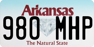 AR license plate 980MHP
