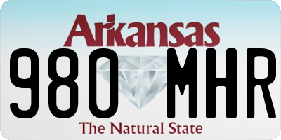 AR license plate 980MHR