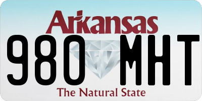 AR license plate 980MHT