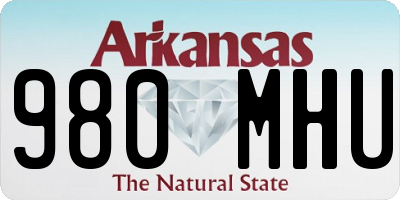 AR license plate 980MHU