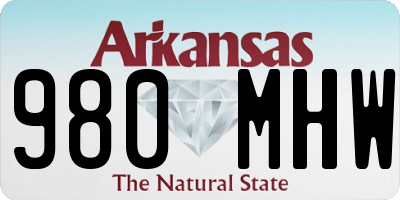AR license plate 980MHW