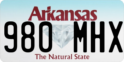 AR license plate 980MHX