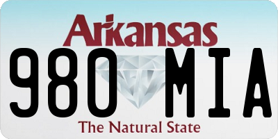 AR license plate 980MIA