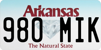 AR license plate 980MIK
