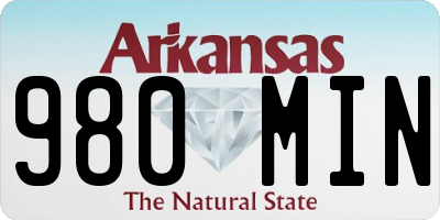 AR license plate 980MIN