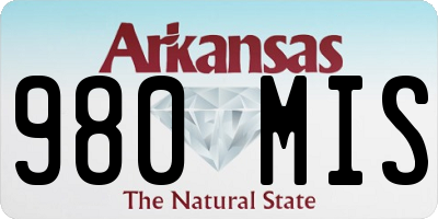 AR license plate 980MIS