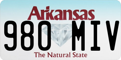 AR license plate 980MIV