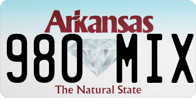 AR license plate 980MIX