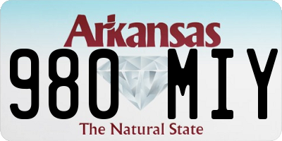 AR license plate 980MIY