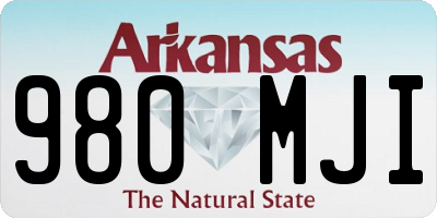 AR license plate 980MJI