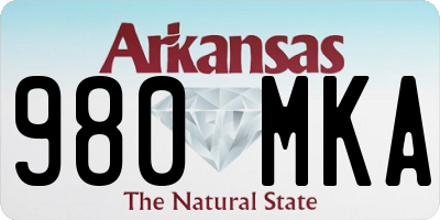 AR license plate 980MKA