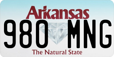 AR license plate 980MNG