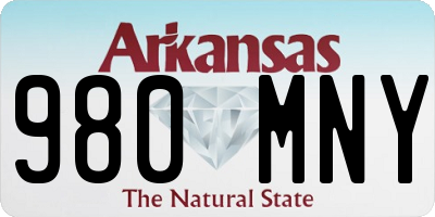 AR license plate 980MNY
