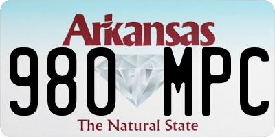 AR license plate 980MPC