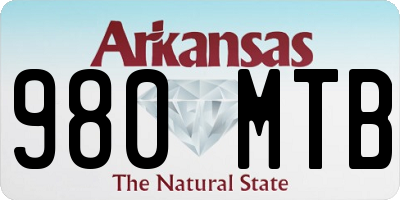 AR license plate 980MTB