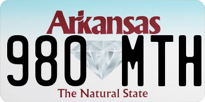 AR license plate 980MTH