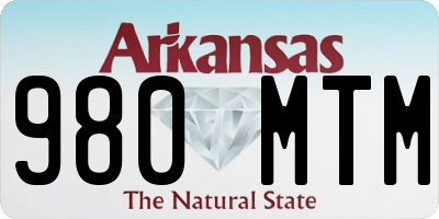 AR license plate 980MTM