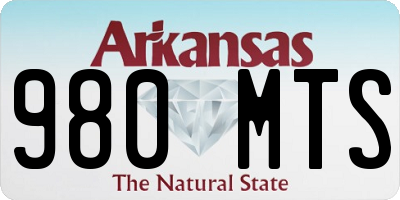AR license plate 980MTS