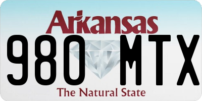 AR license plate 980MTX