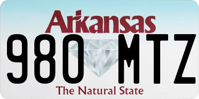 AR license plate 980MTZ
