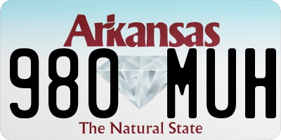 AR license plate 980MUH